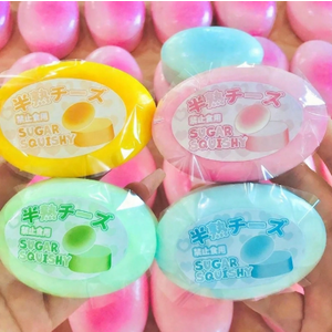 3 Colors Cheese Slow Rebound Squeeze Toy, Sugar Squishy Soft Clay Stress Relief Toy, Office Pressure Relief, Party Gifts