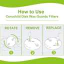 Cerushield Disk v2.0 098-0445 for Phonak,3 pack/24 Filters Phonak Hearing aid Filters Wax Guard Hearing Aid Accessories Filters Wax Guards for Phonak