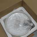 Voluas Ceramic Cat Water Fountain, 2.2L/74oz Cat Fountains for Drinking Indoor, Automatic Pet Water Dispenser with Ultra-Quiet Pump and Replacement Filter, Kitty Watering Supplies, Easy Clean BPA-Free