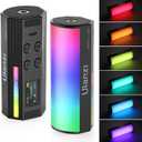ULANZI Magnetic Light Wand, 360 Full Color RGB LED Video Light for Photography, 2000mAh Rechargeable Mini Light Stick for Video Shooting, 2500-9000K Handheld Tube Light for Vlog TikTok YouTube (1 Piece - Mini)