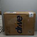 Drive Medical TR37E-SV Lightweight Folding Transport Wheelchair with Swing-Away Footrest, Silver (1 Count (Pack of 1)), Black 