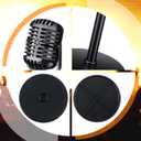Chivao 2 Pack Retro Microphone Props Model Vintage Stage Table Decor Plastic Fake Microphone Antique Decor Stand Costume Prop for Party Toy(Black,Classic)