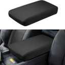 INTGET for 2024 2025 2026 Lexus GX 550 Center Console Cover Leather with Thin Pad Center Arm Rest Cover Middle Console Protector for Lexus GX 550 Accessories 2024 2025 2026 (Black Stitches)