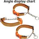 Orange Martingale Dog Collar for Medium Large XL Breeds, Dog Collar Soft Nylon No Pull Dog Collars for Medium Dogs,Medium