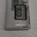 WallarGe Atomic Clock with Indoor Outdoor Temperature - 8.5'' Digital Clock Battery Operated, Self-Setting, 4 Time Zones, DST