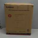 CHULUX Slim Espresso Machine with Milk Frother, 20 Bar Professional Italian Pump Espresso Coffee Machine for Home Cappuccino & Latte Maker, Stainless Steel, Black