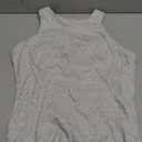 SUUKSESS Women Padded Cotton Ribbed Tank Tops 2025 Sleeveless High Neck Racerback Basic Tops(Light Grey, XL)