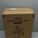 EDISHINE Dusk to Dawn Outdoor Wall Lights, Porch Light Fixture with GFCI Outlet, Exterior Wall Lantern with E26 Socket, Waterproof Outside Wall Sconce Wall Mount Lamp for Front Door, Patio, Garage