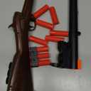 Safe Toy Double Barrel Gun for Boy with Ejecting Shell Soft Bullets,Realistic Model Shotgun Toys Foam Blaster Play Gun Toy with Soft Bullet Look Real Hunting Action for Children (MINIGUN)