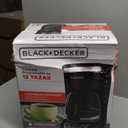 BLACK+DECKER 12-Cup Digital Coffee Maker, Programmable, Washable Basket Filter, Sneak-A-Cup, Auto Brew, Water Window, Keep Hot Plate, Black