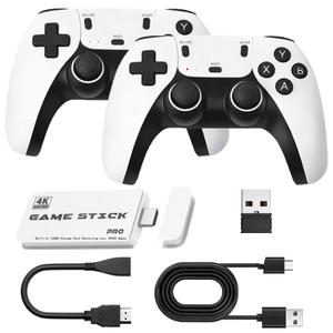 2026 Upgrade M15 Retro Game Stick Pro, 128G, with 40,000 Built-in Classic Video Games, Retro Gaming Console with 23 Emulators, Plug & Play for TV Video Gaming Stick with Dual 2.4G Controllers