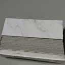 30-Sheet Marble Subway Tile Peel and Stick Tile, 4 in. x 12 in. Stone Composite Waterproof Backsplash Tiles for Kitchen, Bathroom, Fireplace(White Marble)