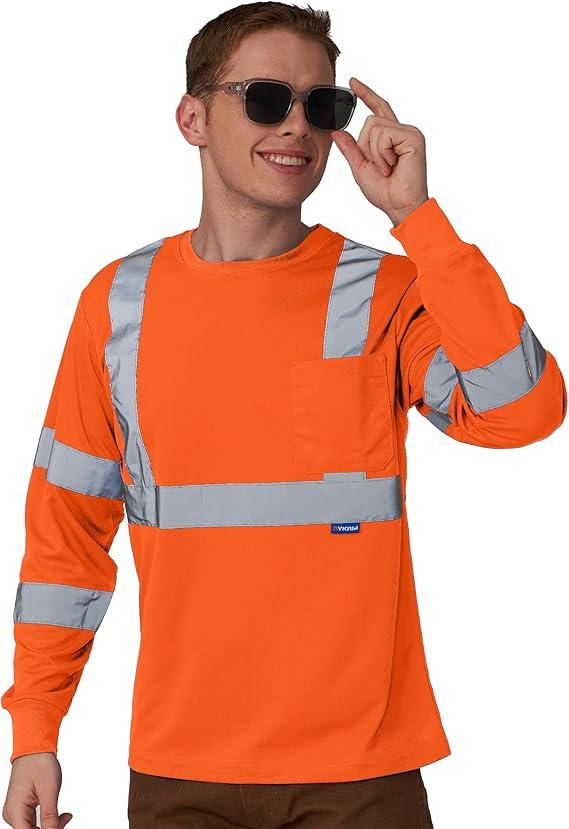 A-SAFETY Safety Shirt,High Visibility Work T Shirt Long Short Sleeve Class 3  (XS-6XL) 1 Pack A-SAFETY Safety Shirt,High Visibility Work T Shirt Long Short Sleeve Class 3  (XS-6XL) 1 Pack