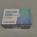 Quntis Suction Cup Hooks 4 Pack, Multi-Purpose Clear Shower Suction Hooks Waterproof Heavy Duty Wreath Hanger for Bathroom, Window, Towel, Shower Wall, Tile, Glass Door, Camper (Transparent)