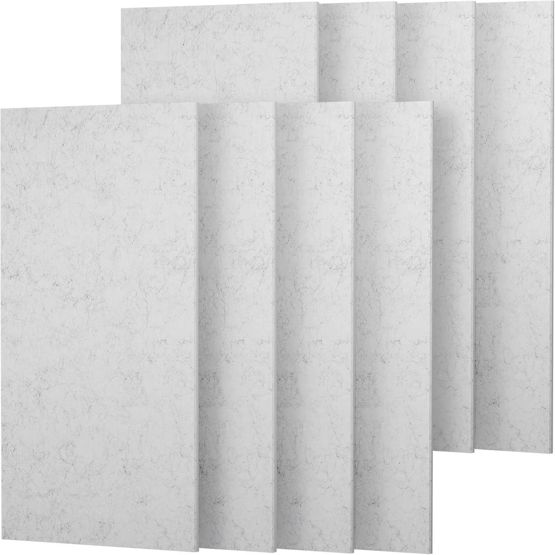 TONOR 8PCS Acoustic Panels, 47.2 x 23.6 x 0.35, Full Self-Adhesive Soundproof Wall Panels, Sound Absorbing Panels for Noise and Echo Reduction, Acoustic Treatment for Studio, Home, Office, Grey