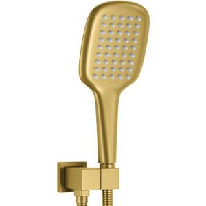 Brushed Gold Shower Head Sprayer with 59 Inch Hose And Bracket Wall Mount Handheld Showerheads SUS304 Stainless Steel Handheld Shower Wand Single Function Shower Set
