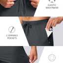 Pudolla Men's Lightweight Sweatpants with Pockets Ultra 4-Way Stretch Soft Joggers for Gym Workout Runing Athletic Pants (L)