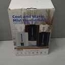 Coolfiqu 6L Humidifiers for Bedroom Large Room Home,Cool and Warm Humidifier for Baby and Plants Hot Mist Top Fill Desk Humidifiers Oil Diffuser,Quiet,Adjustable Mist,360Nozzle-Black(2026 Upgraded)