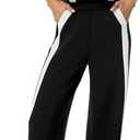 XIEERDUO Two Piece Sets for Women Summer Outfits Matching Lounge Sets Women's Clothing Beach Vacation Essentials Travel Luxury Fashion Track Suits Mock Neck Black XL