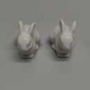 2PCS Toilet Bolt Covers, Decorative Toilet Screw Covers Cute Hidden Toilet Screw Caps for Bottom of Toilet Fits Most Bolts (Ceramic Rabbit Style)