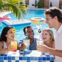 24 Reusable Drinking Straws for Summer Beach Pool Birthday Party Favors Decorations - Crazy Silly Plastic Drink Straws for Kids Tropical Hawaiian Luau Theme Party Supplies Decor, School Prizes Rewards