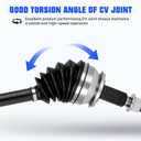 Front Right CV Axle Shaft for Nissan Pathfinder 2013-2019, for Infiniti JX35 2013, for QX60 2014-2019, V6 3.5L(Before 08/2018), (Only for FWD), Replace for 66-6446, 1pcs Passenger Side CV Joint Shaft