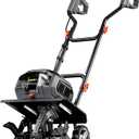 Mellif Cordless Garden Tiller/Cultivator 14.2in Width Compatible with Dewalt 20V Max Battery (Tool Bare, No Battery) Electric Brushless Rotary Tiller w/ 16 Steel Tines for Yard, Soil Digging, Grass