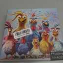 Chicken Puzzles for Adults 1000 Pieces, Funny Chicken Family Jigsaw Puzzles, Colorful Rooster Animal Puzzle as Home Decor