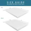 4.7 Inch Memory Foam Mattress Replacement with Washable Cover for Sleeper Sofa and Couch Beds, Queen Size, CertiPUR-US Certified (Sofa Not Included)