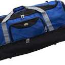 Rockland Drop Bottom 40" Rolling Duffel Bag, Navy
