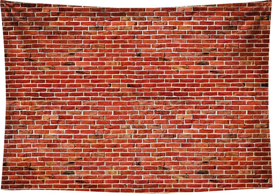 Red Brick Wall Backdrop for Friends Themed Party Decorations, Rustic Brick Wall Texture Background for Baby Shower Birthday Party Wedding Graduation Home Decoration, Valentine's Day Wedding 7x5ft