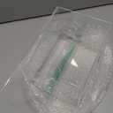 Mini Helmet Display Case, Clear Acrylic Display Cases for 1/2 Football Baseball Helmet Showcase, UV Protection Mini Helmet Storage Box  1 Pack