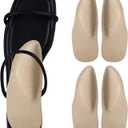 Pigskin Arch Support Insoles for Women Plantar Fasciitis & Flats Feet Pain Relief, 0.4" Thickness, Self-Adhesive Arch Insert with Heel Cushion for High Heels Sandals Slippers Flats, 2 Pairs 8-12 Size