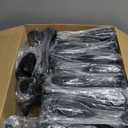 Domensi 40 Pack Black Acrylic Champagne Flutes Bulk 6 oz Unbreakable Reusable High Stem Plastic Toasting Goblets for Wedding, Party, Camping & Restaurant