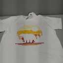 Port& company Sunset Bear T-Shirt White, Kids 12