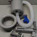 Above Ground Pool Skimmer with 10 PCS Skimmer Socks, Floating Pool Surface Skimmer Basket for Above Ground Pool, Compatible with Intex Inflatable Pools, Efficiently Removes Leaves Debris