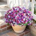 Realistic Artificial Flowers for Outdoors, 12 Bundles Full Daisy UV Resistant Artificial Outdoor Flowers, Faux Flowers for Outdoor Planters, Outdoor Fake Plants for Summer Front Door Yard Garden Home