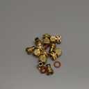 Garden Hose Quick Connectors, Solid Brass 3/4 inch GHT Thread Easy Connect Fittings No-Leak Water Hose Male Female Value Pack (5)