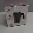 BIZEWO Milk Frother Electric, Warm and Cold Milk Steamer, 4 IN 1 Automatic Milk Warmer Stainless Steel with Touch Screen for Coffee, Latte, Macchiato, Cappuccino, Hot Chocolate (Gray)