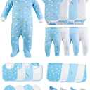 Baby Girl Clothes - Layette Gift Set for Baby Boys, Fits 0 to 3 Months Baby,Newborn Clothes & Accessories Set (Rain & Shine)