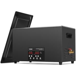 VEVOR 30L Sonic Cleaner, 600W Digital Ultrasonic Cleaning Machine with Upgraded Degassing and Gentle Mode, 40kHz Industrial Ultrasound Cleaner with Timer and Heater for Retainer Jewelry Tools