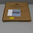 EOSAHR Round Pine Wooden Display Riser - Beaded Wood Riser for Small Plant Stand & Sink Sponge Holder, Perfume Display Stand - Rustic Kitchen Counter Organizer, Boho Chic Room Decor (Green)