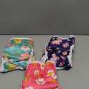 Pet Soft Washable Female Diapers (3 Pack) Female Dog Diapers, Comfort Reusable Doggy Diapers for Girl Dog in Period Heat (Bloom, S) (Small:10''-14'')