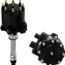 Igniton Distributor for Chevy GMC Truck Small Block Big Block 1500 2500 3500 5.0 305 5.7 350 427 TBI EFI LG4 LB9 wiht Black Cap Distributor