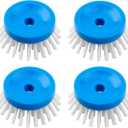 MR.SIGA Soap Dispensing Palm Brush Refill, Pack of 4 (White)