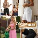 Neer 3 Pack Women's Quick Dry Shorts Women Drawstring High Waisted Bermuda Athletic Shorts with Pockets (S)
