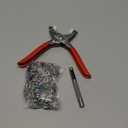 Snap Button Kit Sets, 100 Pair Colorful 5 Claw Buckle with 6 Inch Plier and Alloy Stick for Clothing Leather Crafting Sewing (1)