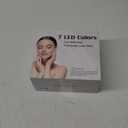 Led Face Mask Light Therapy, 7-1 Colors LED Facial Skin Care Mask, Red Light Therapy Mask for Face (White)