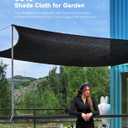 60% Shade Cloth,12x24ft Tear Resistant Sun Shade Net with Reinforced Grommet,Durable Garden Shade Tarp Cover for Greenhouse,Plant Cover, Chicken Coop,Patio and Pergola,Black