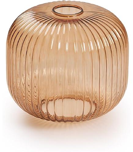 Fixture Replacement Globe Shade with 1.65 Inch Fitter, 8 Inch Diameter, E26 Base 1-5/8 Inch Fitter, Smoky Glass Lamp Shade Cover for Pendant Light